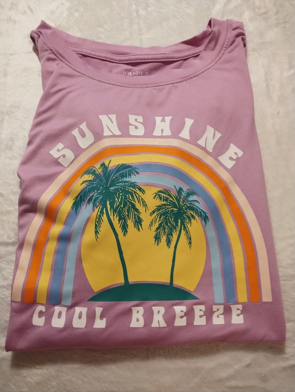 Joyspun Lilac 'Sunshine Cool Breeze' Graphic Tee